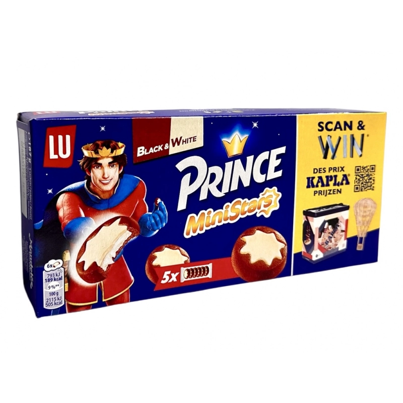 LU Prince Ministars Black & White Chocolate 187g