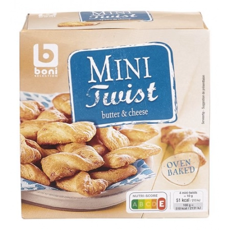 BONI mini twist Butter & Cheese 75g