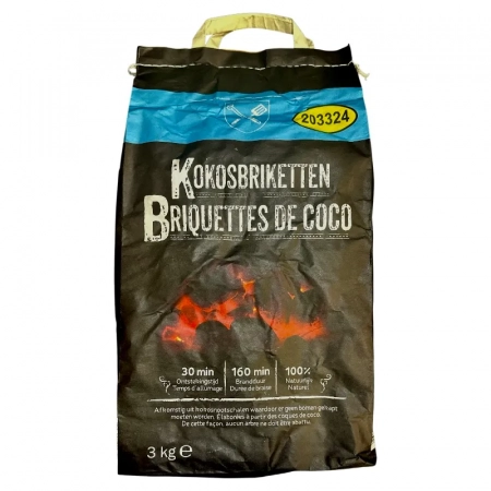 Briquettes de Coco Charbon 3kg