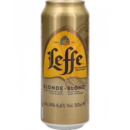 LEFFE Bière Abbaye Blonde 6,6% vol 50cl