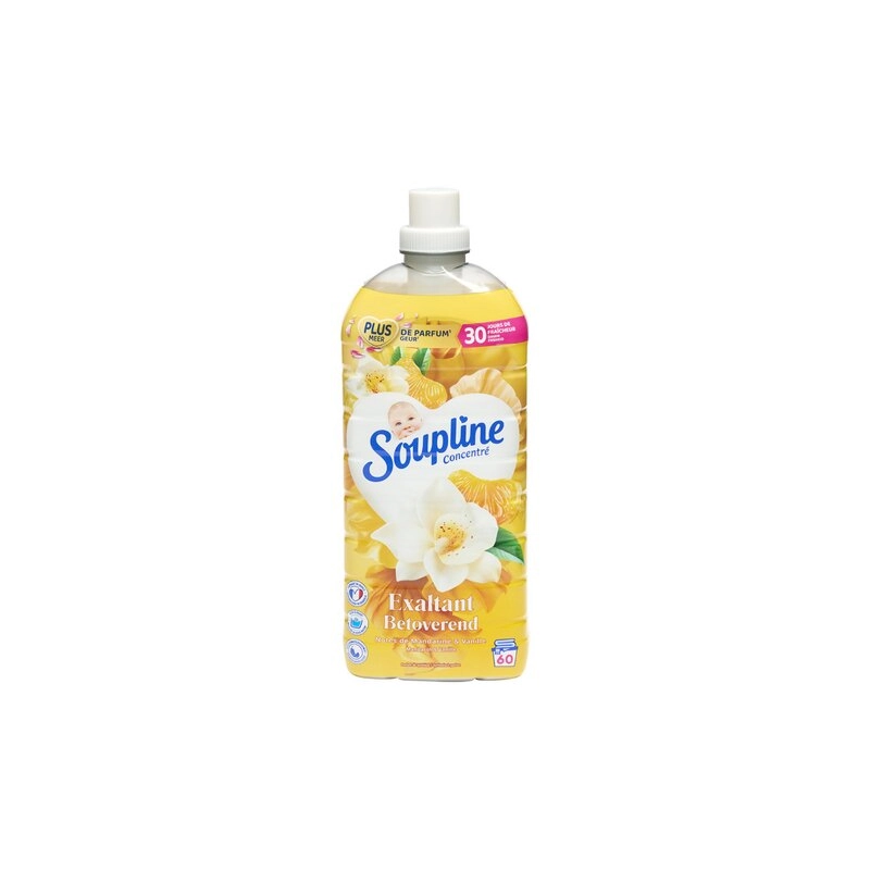 Soupline Adoucissant 60 doses Mandarine & Vanille 1,28L