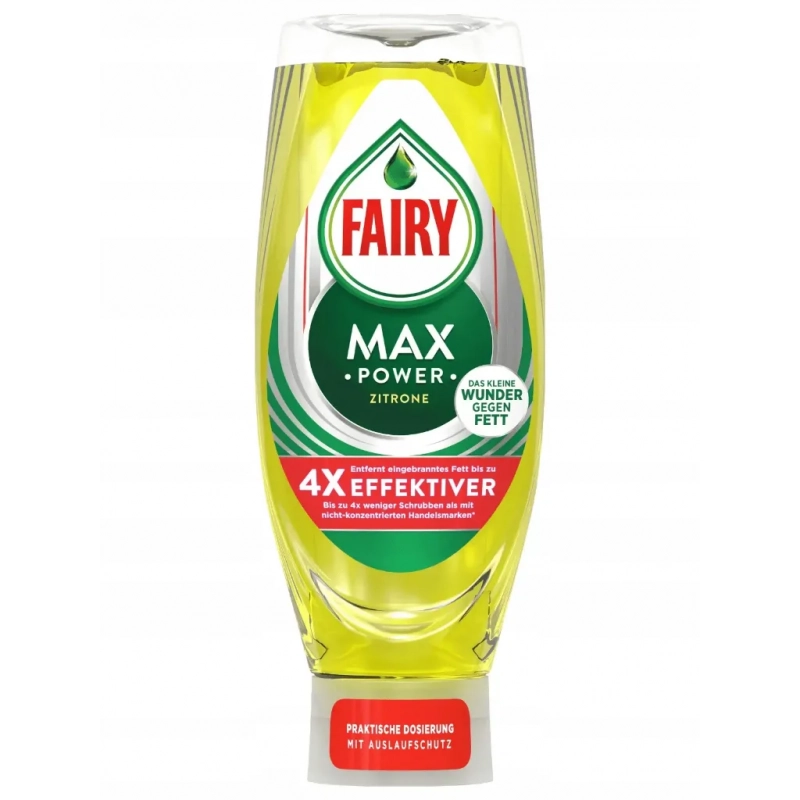 Fairy Max Power - Lemon Hand Washing Up Liquid 545ml