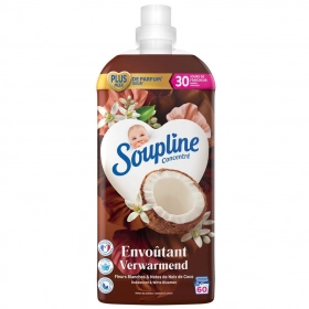 Soupline Adoucissant 60 doses Fleurs blanches & Coco 1,28L