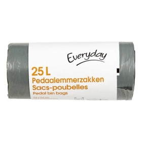 EVERYDAY Sacs-poubelles gris 30x25L