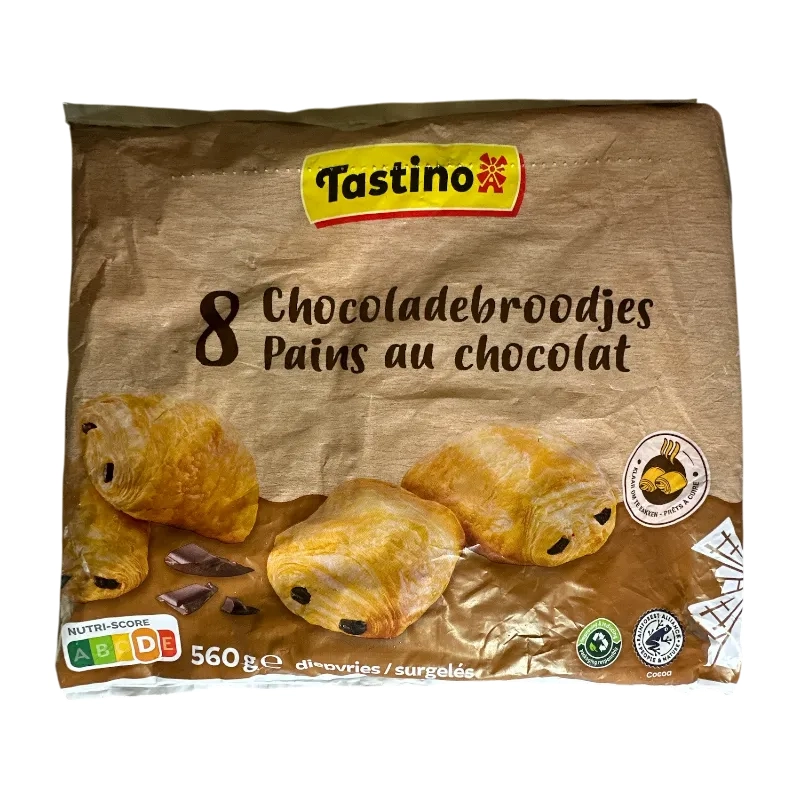 TASTINO Pain au chocolat 8 pieces 560g