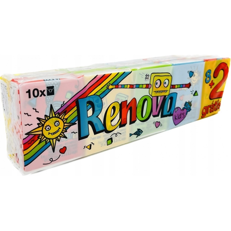 Renova Kids Mouchoirs de poche 10 packs