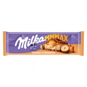 MILKA Mmmax Caramel and hazelnut tablet 300g