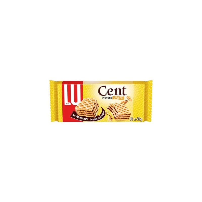 LU Cent Wafers Chocolat Gaufrettes 10x45g