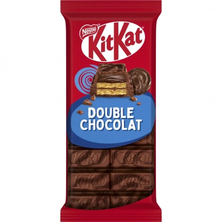 KITKAT Tablette de chocolat double chocolat 99g