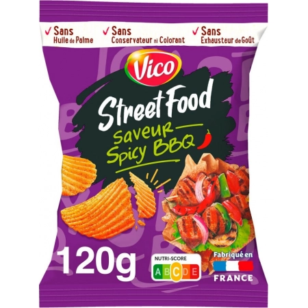 Vico Chips Street Food Spicy BBQ 120g