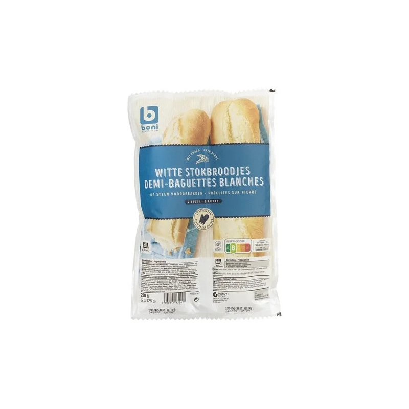 BONI Baguettes Blanches précuit 250g