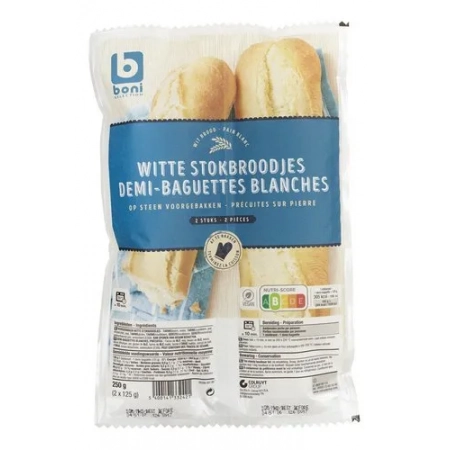 BONI Baguettes Blanches précuit 250g