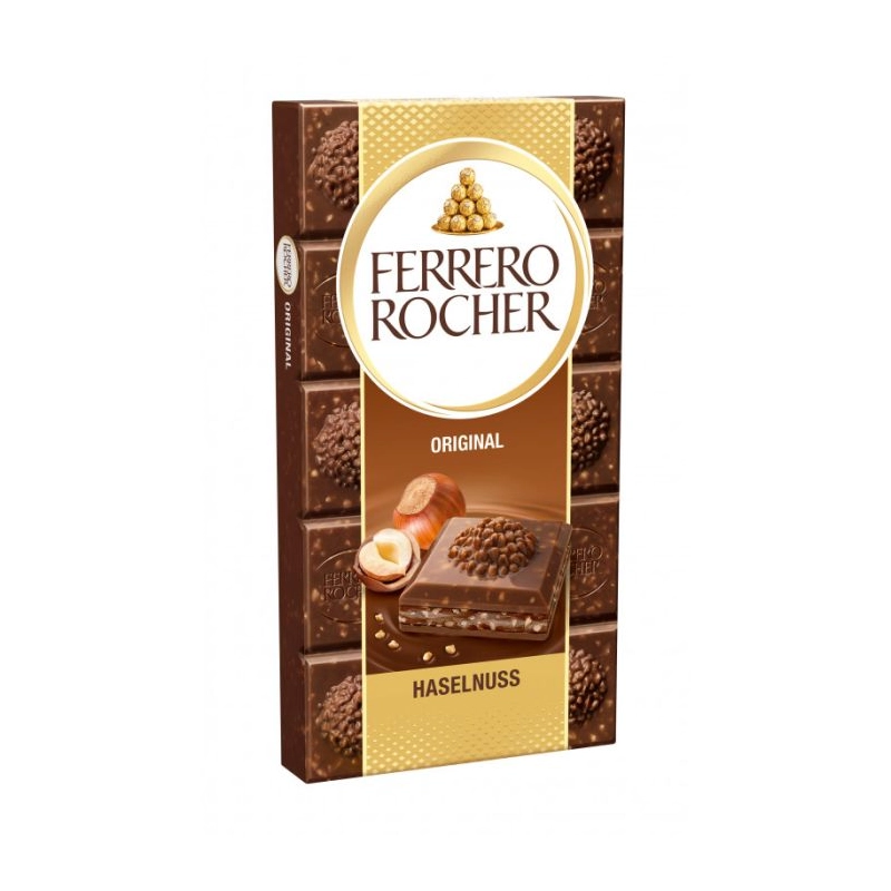 Ferrero Rocher Chocolate Hazelnut Bar 90g