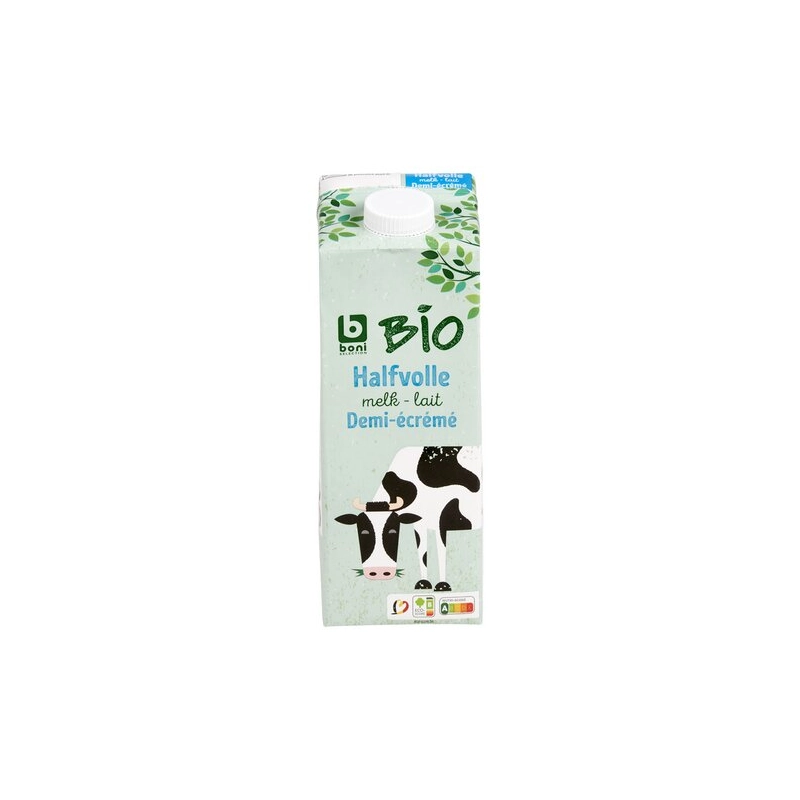 BONI BIO Semi-skimmed milk brick 1L