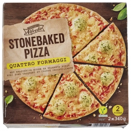ALFREDO Stonebaked Pizza 4 fromages 2x340g