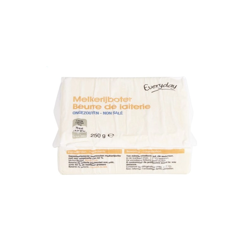 EVERYDAY Beurre Laiterie non salé 250g