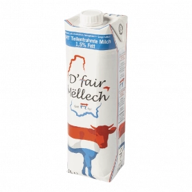 D'Fair Mëllech - Lait demi écremé 1L