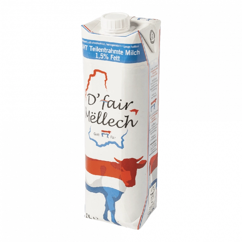 D'Fair Mëllech - Lait demi écremé 1L