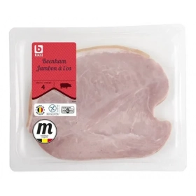 BONI Jambon à l'os 4 tranches sans gluten 150g