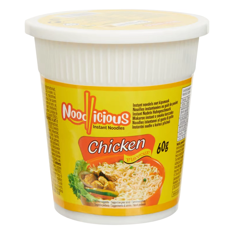 Noodlicious Nouilles instantanées Cup Chicken Flavour 60g