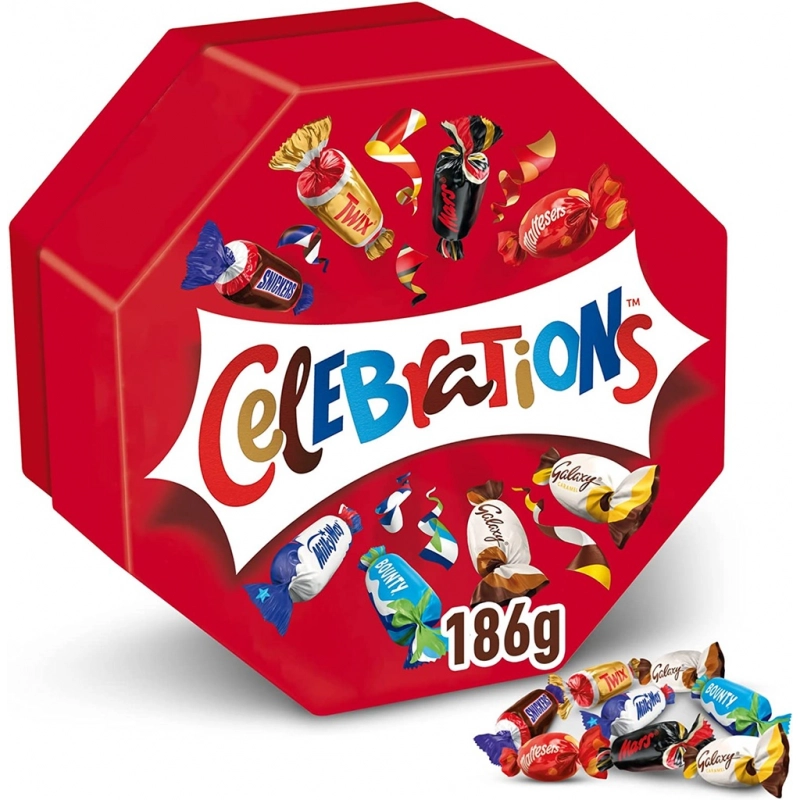 Celebrations Boîte cadeau assortiment de minis chocolats 186g