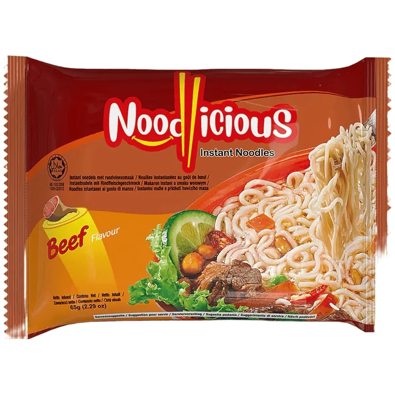 Noodlicious Nouilles instantanées Beef Flavour 65g