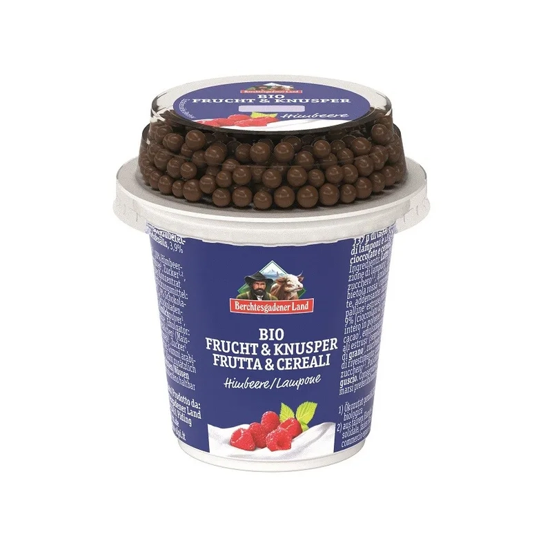 BERCHTESGADENER Yaourt Framboise et Boule de Chocolat 150g