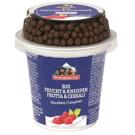 BERCHTESGADENER Yaourt Framboise et Boule de Chocolat 150g