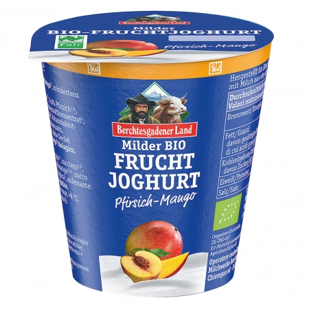 BERCHTESGADENER Yaourt Pêche / Mangue Bio 150g