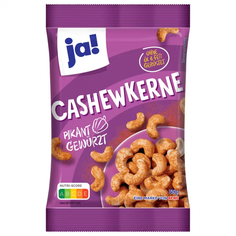 JA! Spiced Cashews 150g