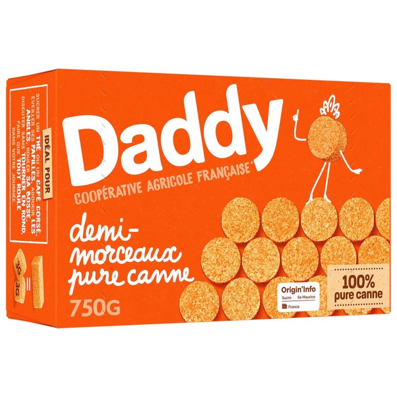 DADDY Pure cane sugar half pieces 750g