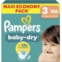 PAMPERS Baby-Dry Diapers size 3 (6-10kg) 136 diapers