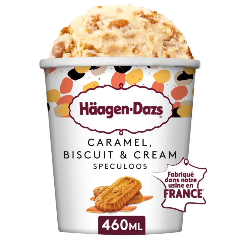 HÄAGEN-DAZS Glace Biscuits Caramel Spéculoos 460ml