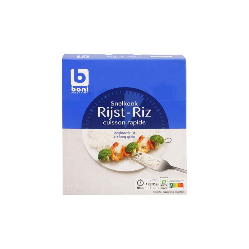 BONI riz cuisson rapide long grain 4x125g