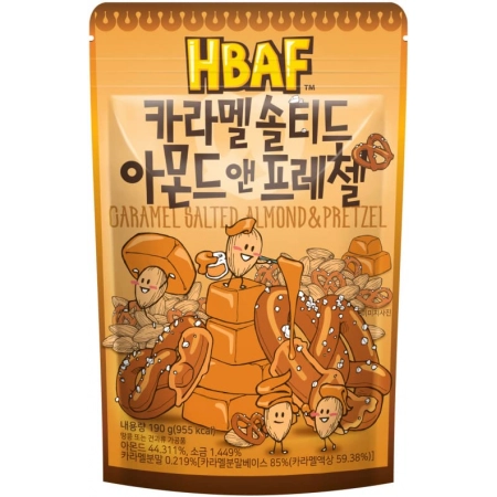 HBAF Caramel salted almond & pretzel 120g