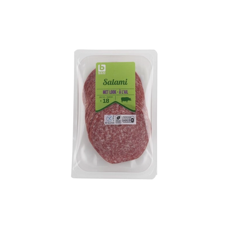 BONI salami à l'ail SG 18 tranches 200g