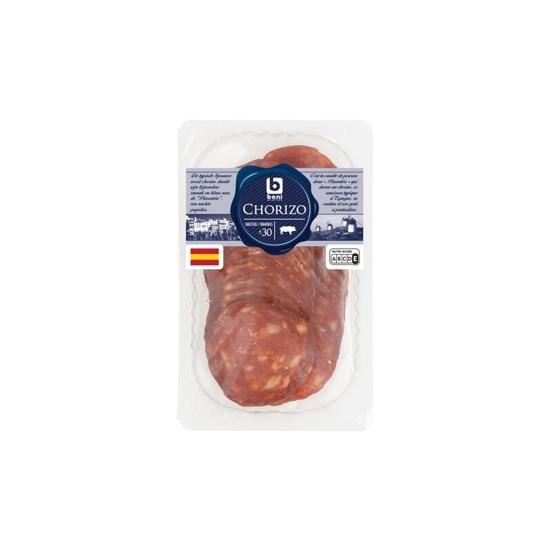 BONI Chorizo Doux 30 Tranches 150g