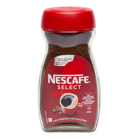 Café Soluble Nescafé Select – Pot en verre 200g