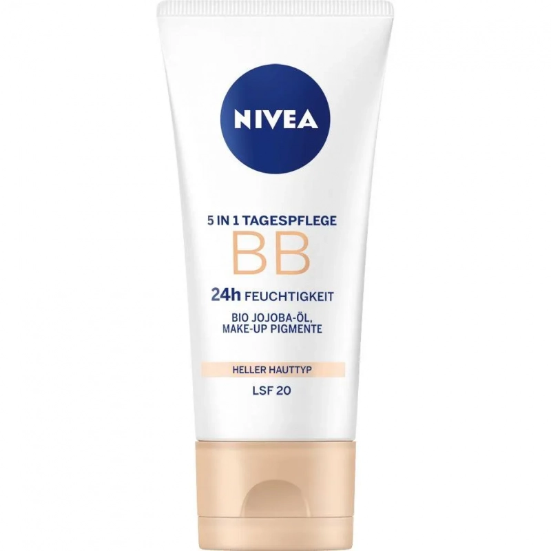 Nivea BB Crème de jour 5 en 1 - 24h Hydratation Légère 50ml