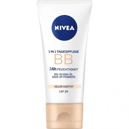 Nivea BB Crème de jour 5 en 1 - 24h Hydratation Légère 50ml