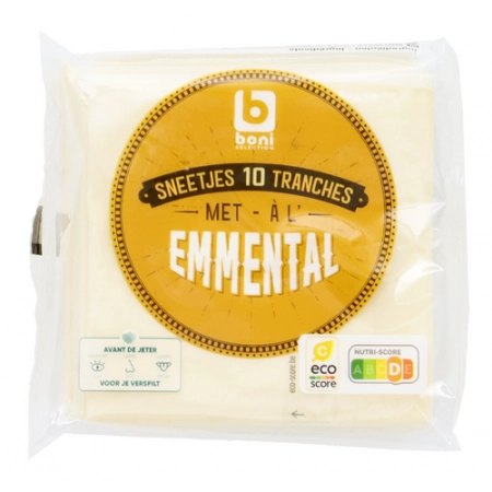 Boni 10 tranches à l'Emmental 250g