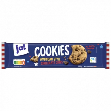 JA! Cookies American Style Chocolate Chip 225g
