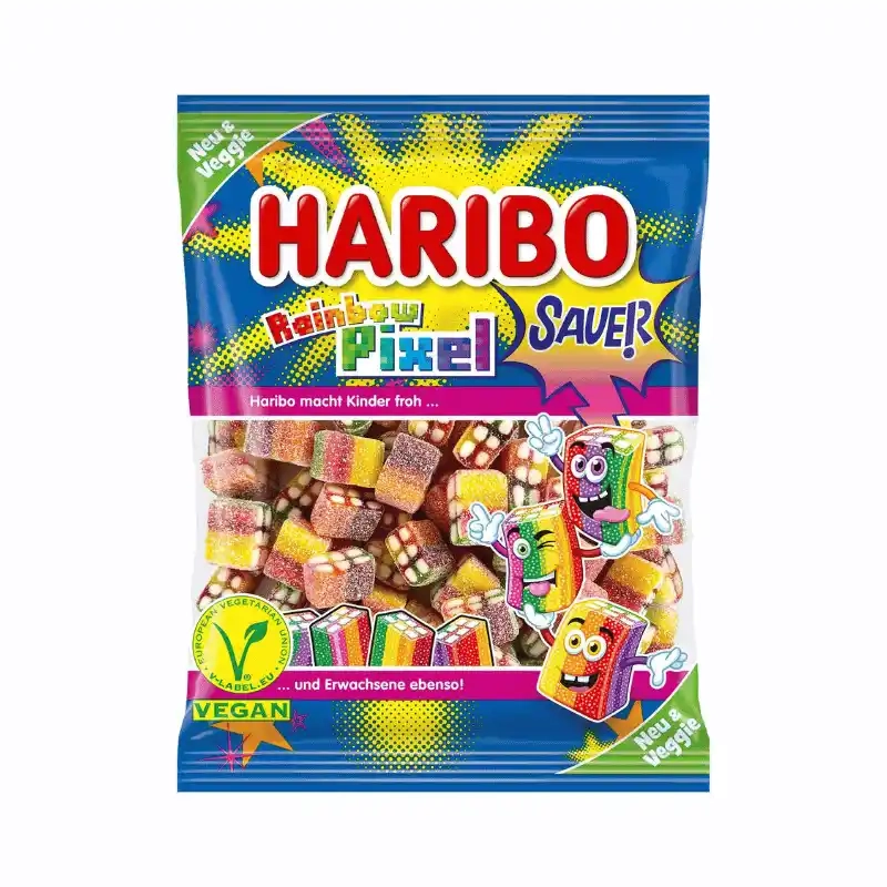 Haribo Rainbow Pixel Sauer 160g