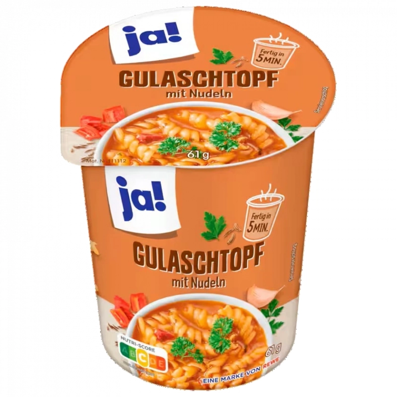 JA! Goulasch avec pâtes 61g