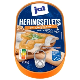 JA! Filets de Hareng en crème à la moutarde 200g