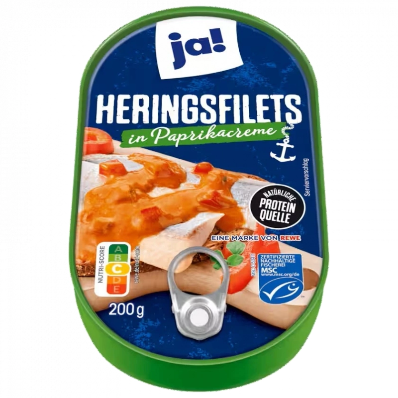 JA! Filets de hareng à la crème de paprika 200g