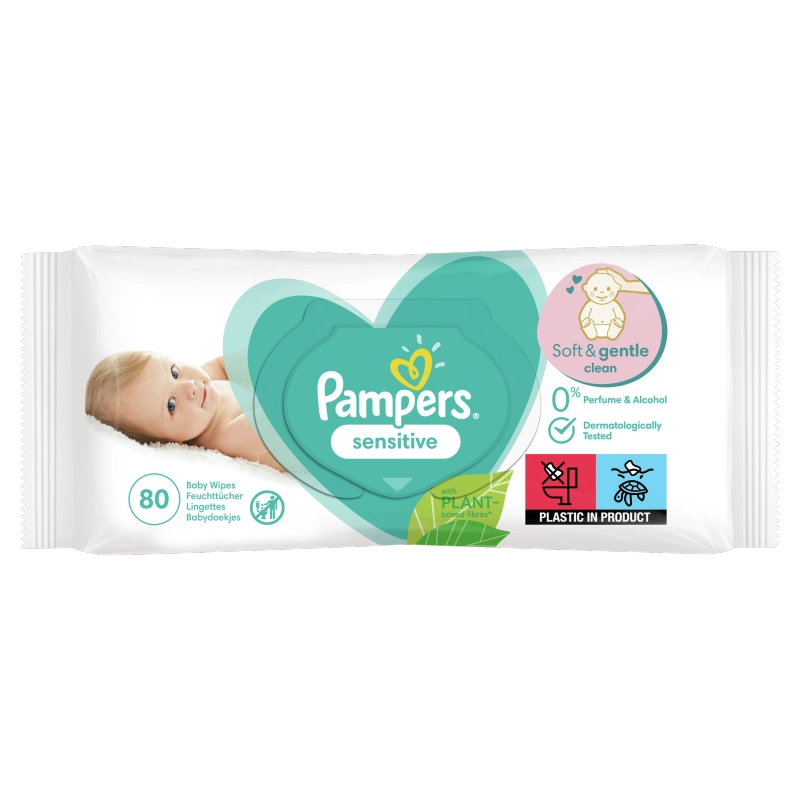 PAMPERS Sensitive Lingettes 80 pièces
