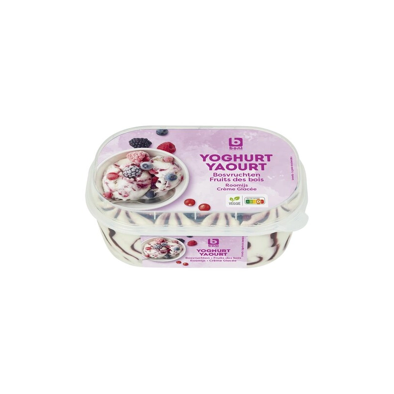 BONI Glace Yaourt fruits de bois 900ml