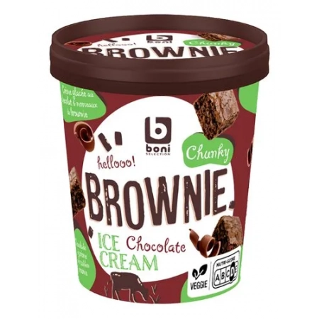 BONI Pint Glace Chocolat brownie 500ml