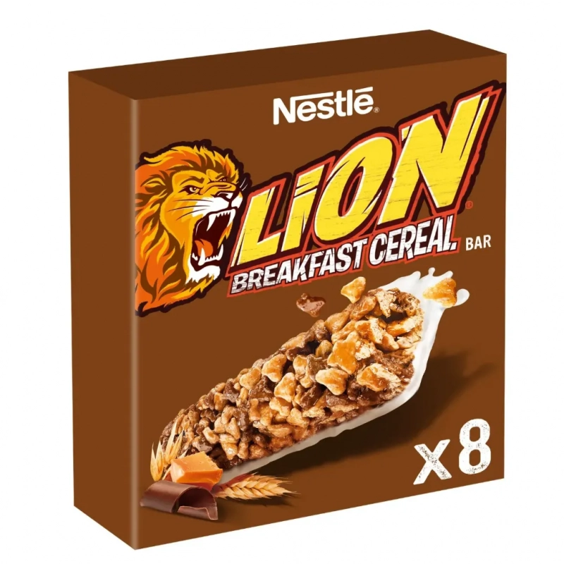 LION Barres Céréales Caramel et Chocolat 8x25g